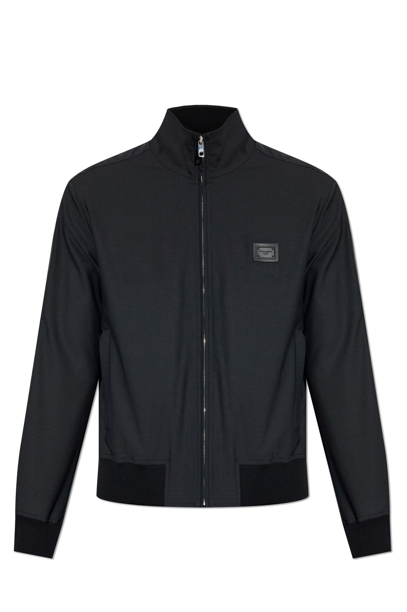DOLCE&GABBANAのジャケット Black Light jacket with stand-up collar Dolce & Gabbana